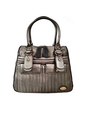 Chloé Rare Bay Quilted Metallic 04 07 56 Leather Vintage